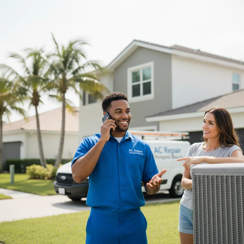 AC Repair Pompano Beach customer support in Newton Center
